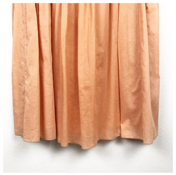 Sundance Orange Gauzy Sundress Size 14 - Picture 3 of 9